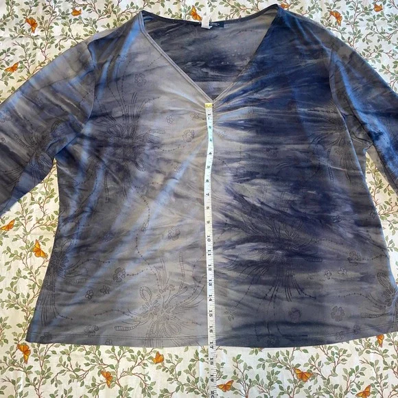 Women’s Only Nine Tye Dye Floral Embellished Top - Picture 3 of 7